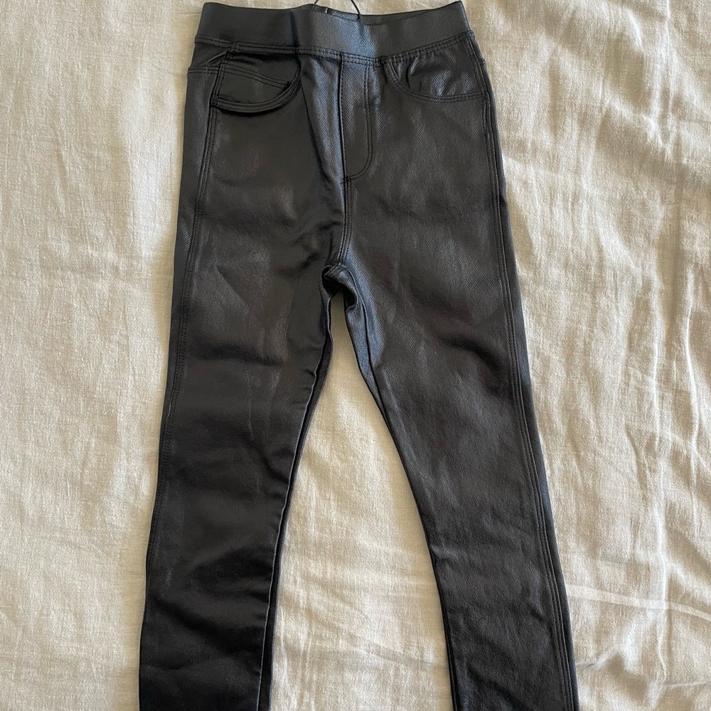 Kids Zara Faux Leather Leggings